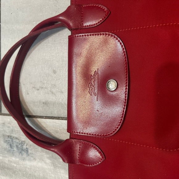 Longchamp Medium Red Tote Bag - Picture 2 of 7